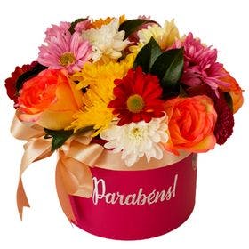Box de Flores Parabéns